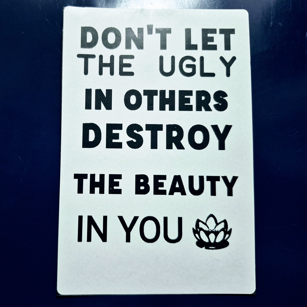 Inspirational Quote Card